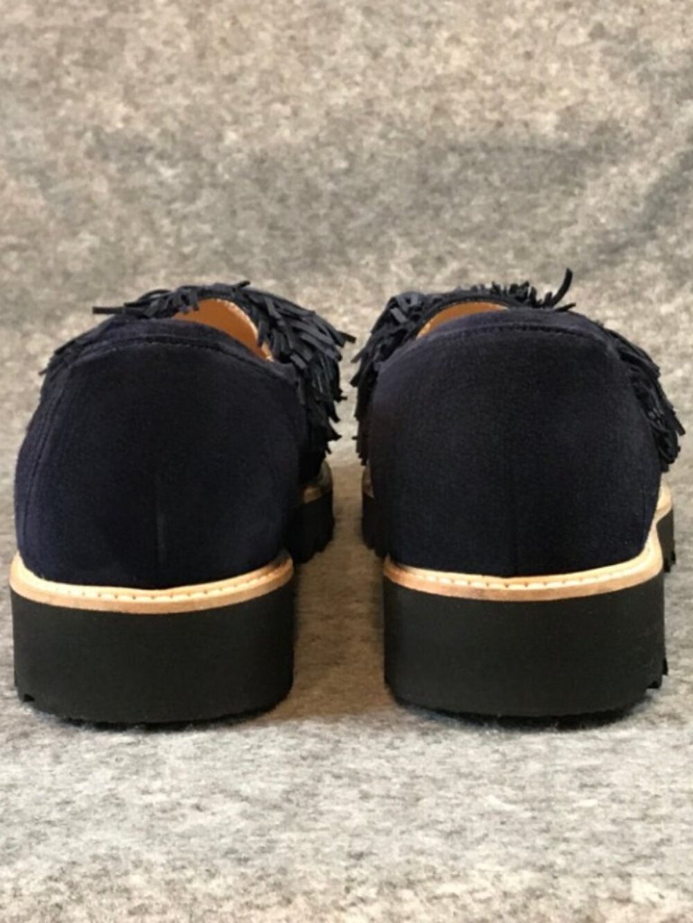 Ron White Women’s Leather Skylar Fringe Slip On Loafer Shoes - Picture 11 of 14